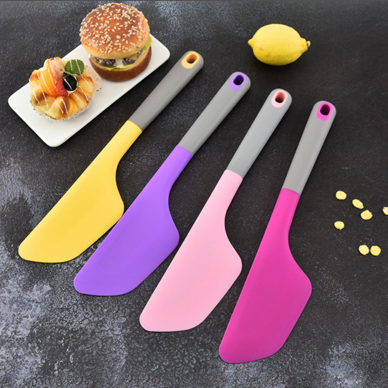 Silicone Spatula Silicone Tools for Cooking Baking Mixing Non-Stick Cookware Short Handle
