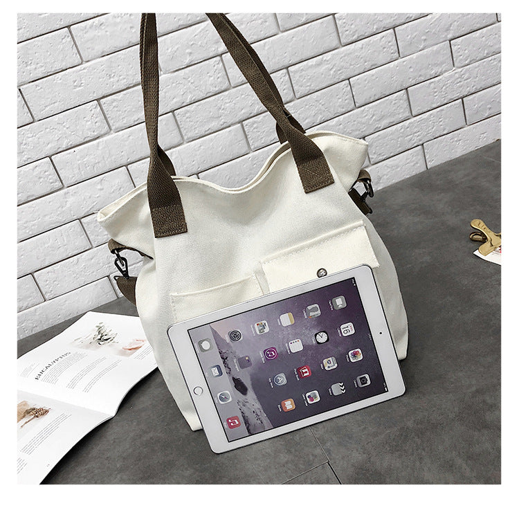 12 oz Canvas Grocery Shopping Tote Bag Single Shoulder Bag Crossbody Bag