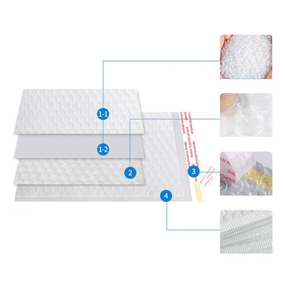 10 x 13" White Poly Bubble Mailer Self Seal Padded Envelopes for Shipping/ Packaging/ Mailing