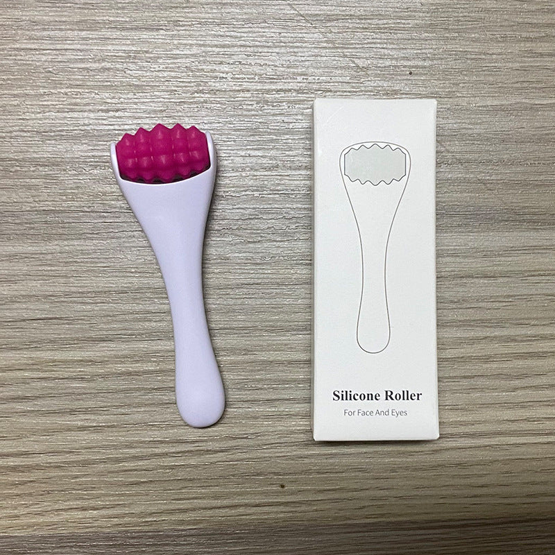 Mini Silicone Face Roller Eye Cream Applicator Facial Massager Roller for Wrinkles & Puffiness