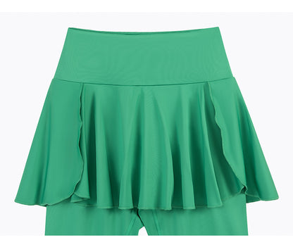 Skirted Legging for Women, Yoga Legging with Skirts & Women Tennis Leggings Clothes Pockets