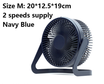 6" Plug-in Desk Fan USB Fan 2 Level Speed Adjustable Fan(Size M)