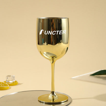 16 Oz. Electroplated Plastic Wine Glasses