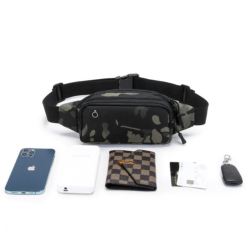 Multi Functional Outdoor Sports Water Resistant Oxford Camouflage Fanny Pack