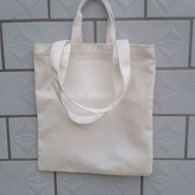 12 oz Canvas Grocery Shopping Tote Bag Single Shoulder Bag Daily Casual Bag For Students