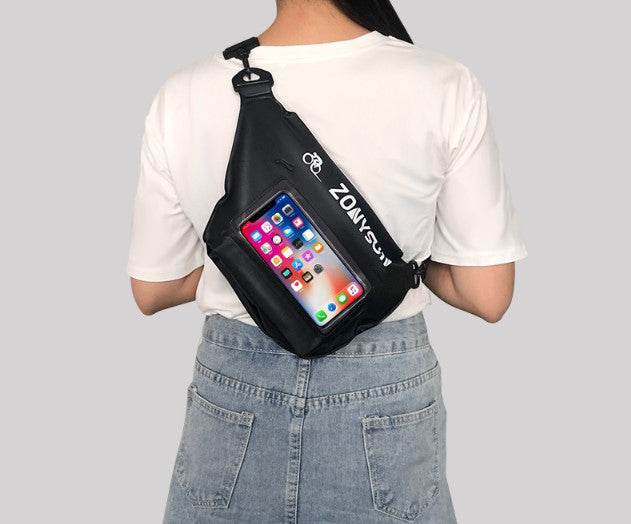 PVC Water ResistantWaist Bag Laser Waist Bum Bag W/Adjustable Belt