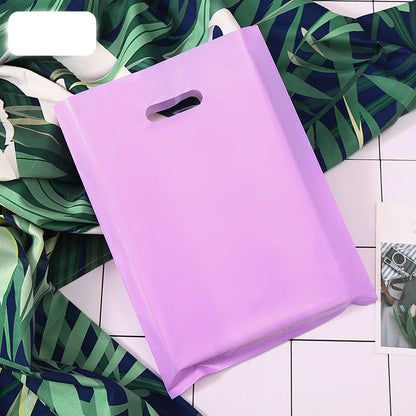 9"x12" 2.4mil Merchandise Bag W/ Die Cut Handle for Boutique Bag Shopping Clothes Packaging Bag
