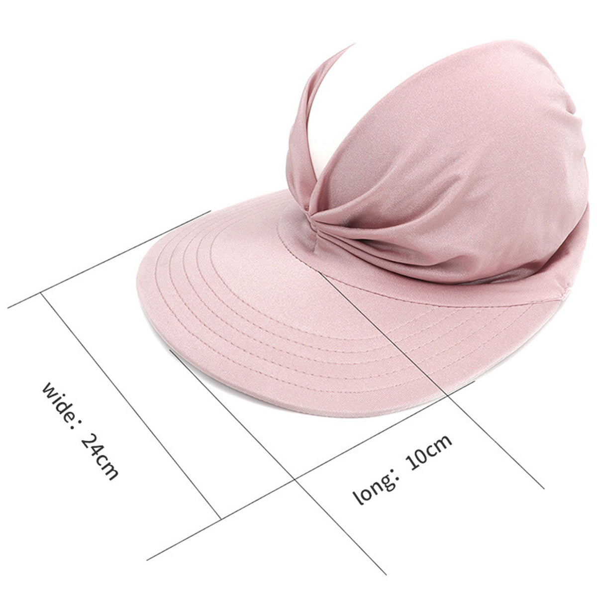 Womens Sun Visor Hat Wide Brim Summer Sun Hats UPF 50+ UV Protection Beach Hats Foldable Golf Visor
