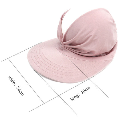 Womens Sun Visor Hat Wide Brim Summer Sun Hats UPF 50+ UV Protection Beach Hats Foldable Golf Visor