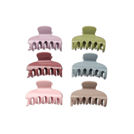 Neutral Rectangle Hair Claw Clips Hair Clips