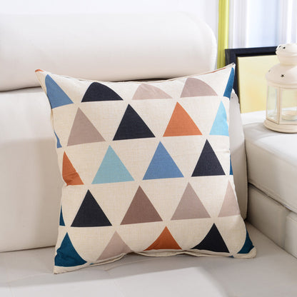 Full Printed 15.8 x 15.8" Premium Square Linen Throw Pillowcase With Hidden Zipper