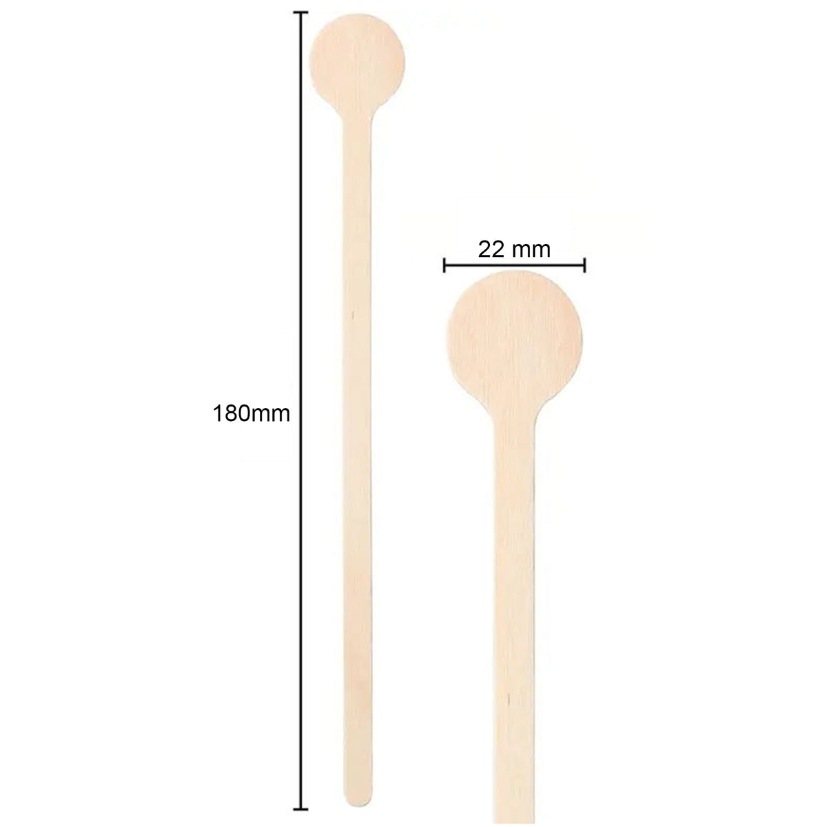 7" L Eco-Friendly Disposable Wood Coffee Stick Swizzle Drink Sticks