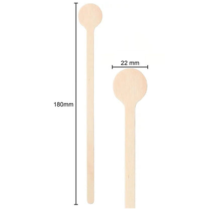 7" L Eco-Friendly Disposable Wood Coffee Stick Swizzle Drink Sticks