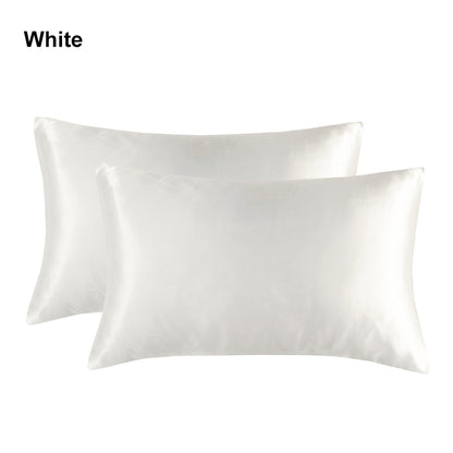 Full Printed 20 x 30" Premium Square Satin Silk Throw Pillowcase - Envelope Closure
