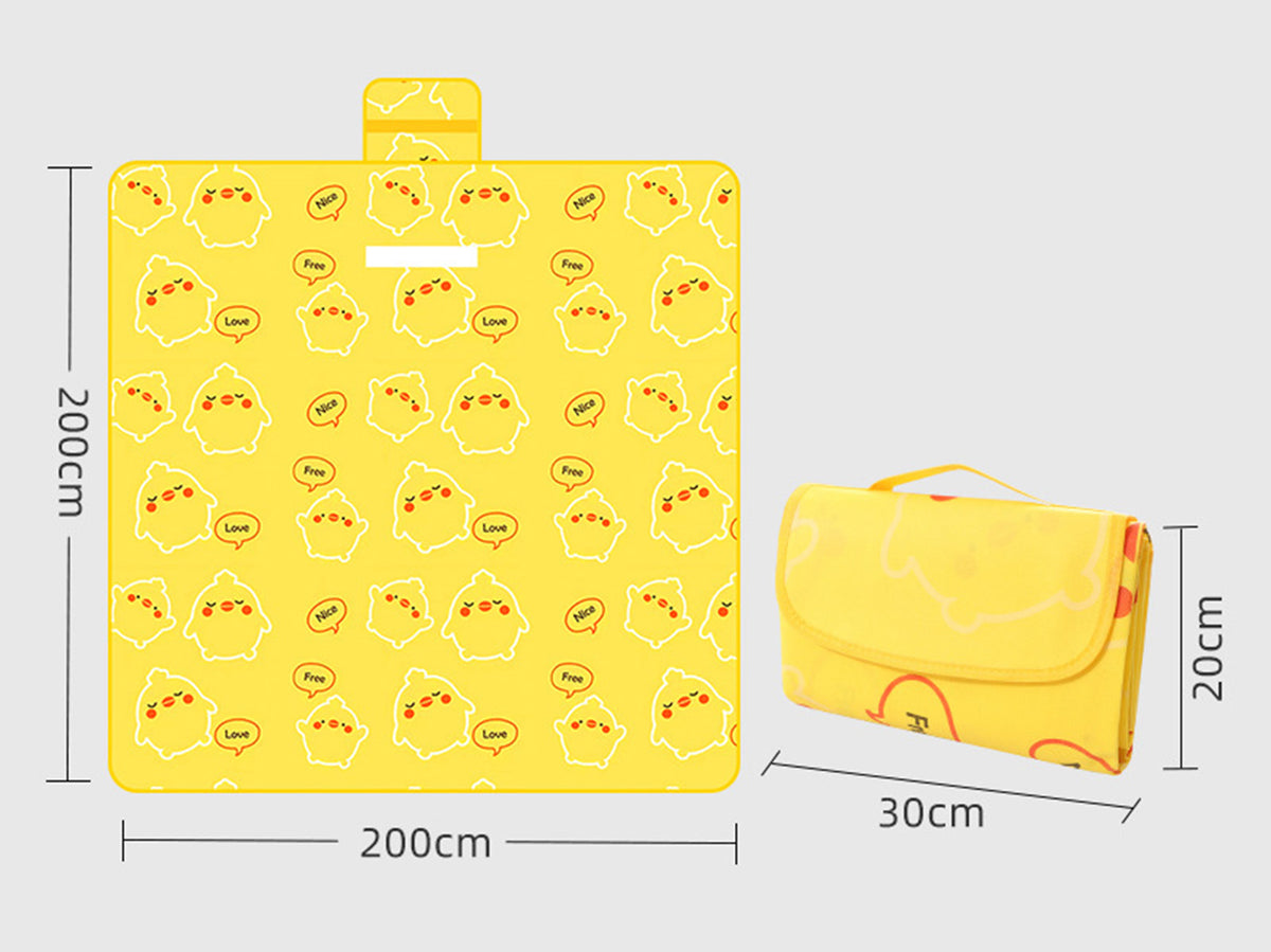 78 x 78" Full Pattern Sublimation Printing Picnic Blanket Foldable Waterproof Picnic Mat