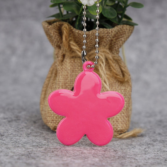 Flower Shape Reflective Keytag