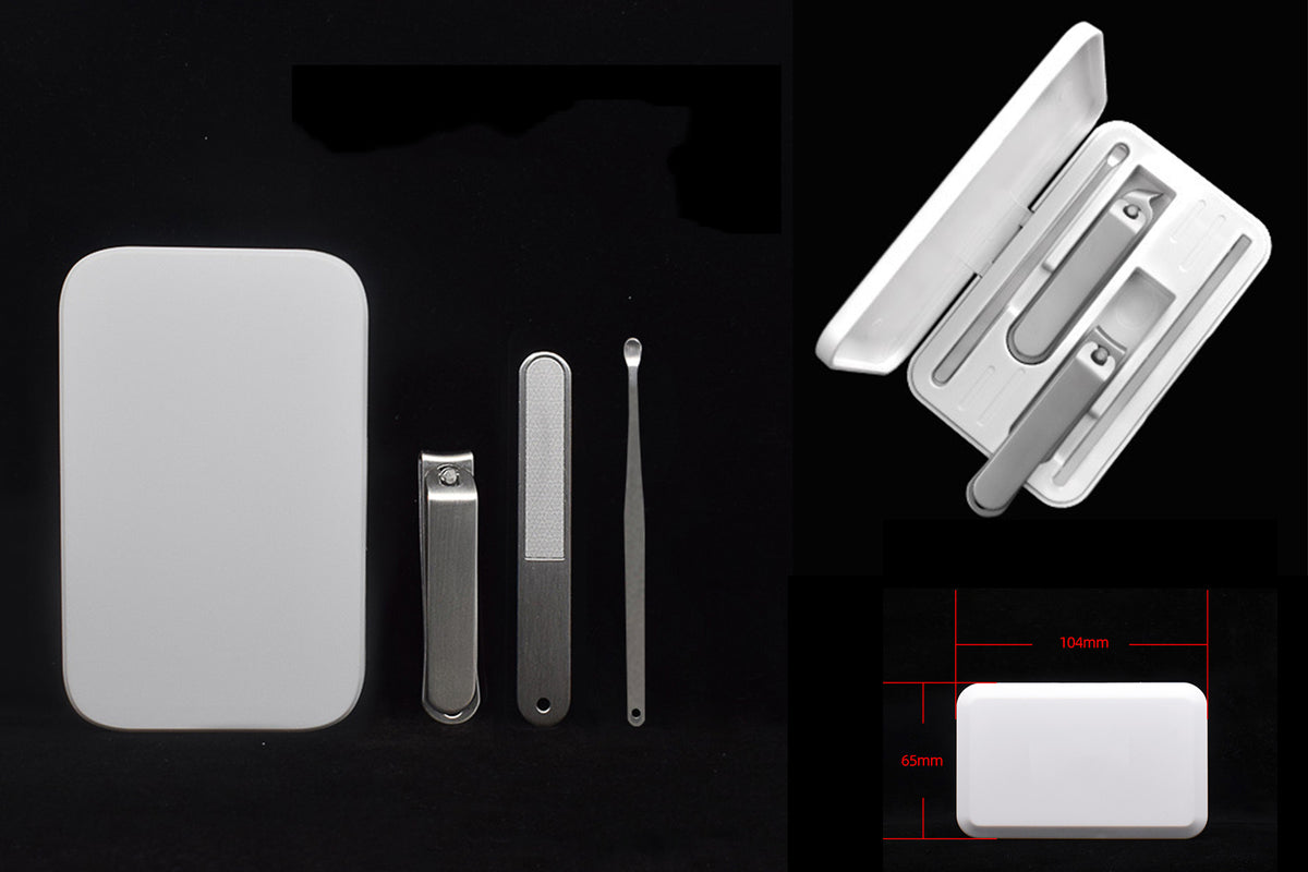 3" 1 Stainless Steel Professional Pedicure Kit Nail Scissors Grooming Kit With White Box