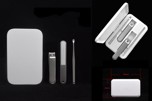 3" 1 Stainless Steel Professional Pedicure Kit Nail Scissors Grooming Kit With White Box
