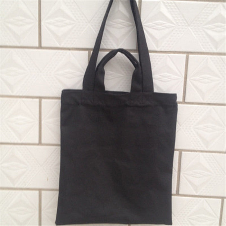 12 oz Canvas Grocery Shopping Tote Bag Single Shoulder Bag Daily Casual Bag For Students