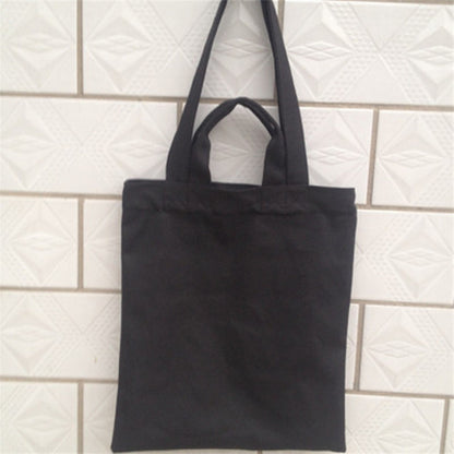 12 oz Canvas Grocery Shopping Tote Bag Single Shoulder Bag Daily Casual Bag For Students