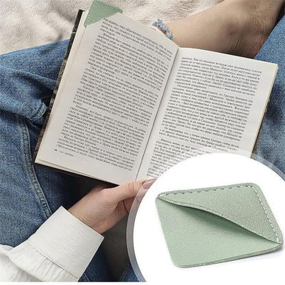 Leatherette Square Page Corner Bookmark for Reading Lover, Reader, Book Worm, Student