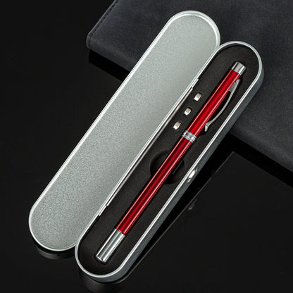4" 1 Laser Pointer Multi Function Pen Retractable Teaching Pointer White Board Pointer Gift Box