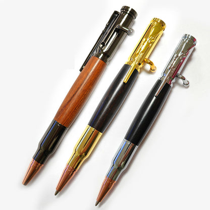 Bolt Action Pen Fine Tip Retractable Ballpoint Pen Metal Pen Barrel