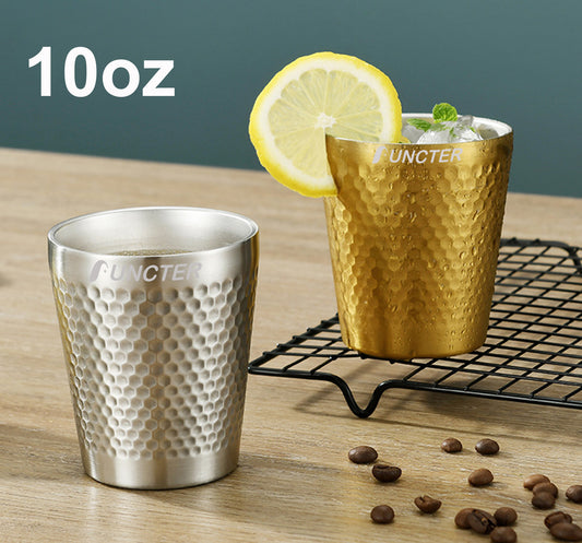 10oz Stainless Steel Double Wall Coffee Cup Drinking Cup