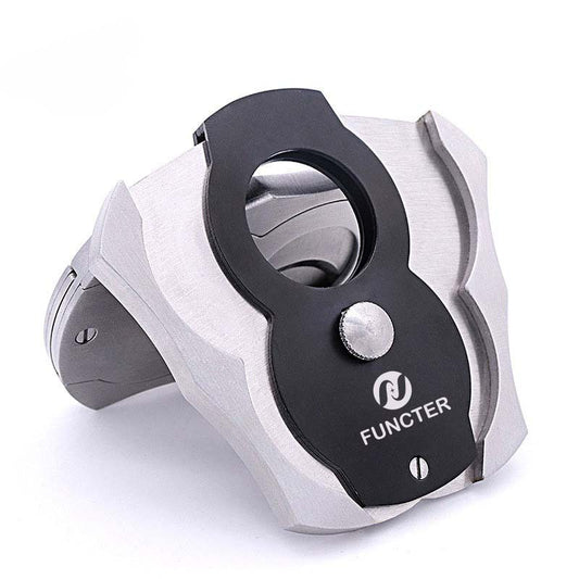 Stainless Cigar Cutter W/ Spread Out Buttons