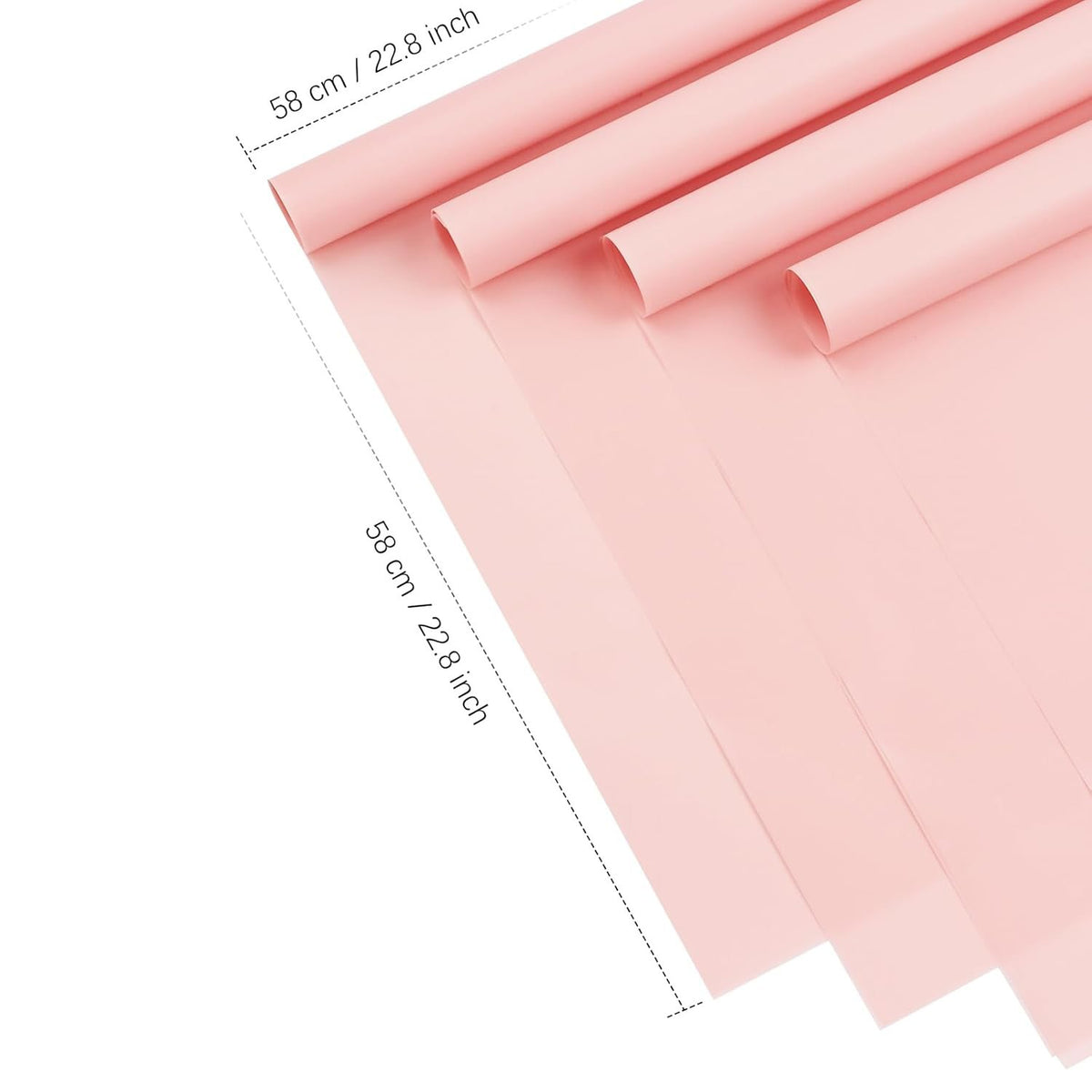 23" x 23" Floral Bouquet Wrap Paper - Pink
