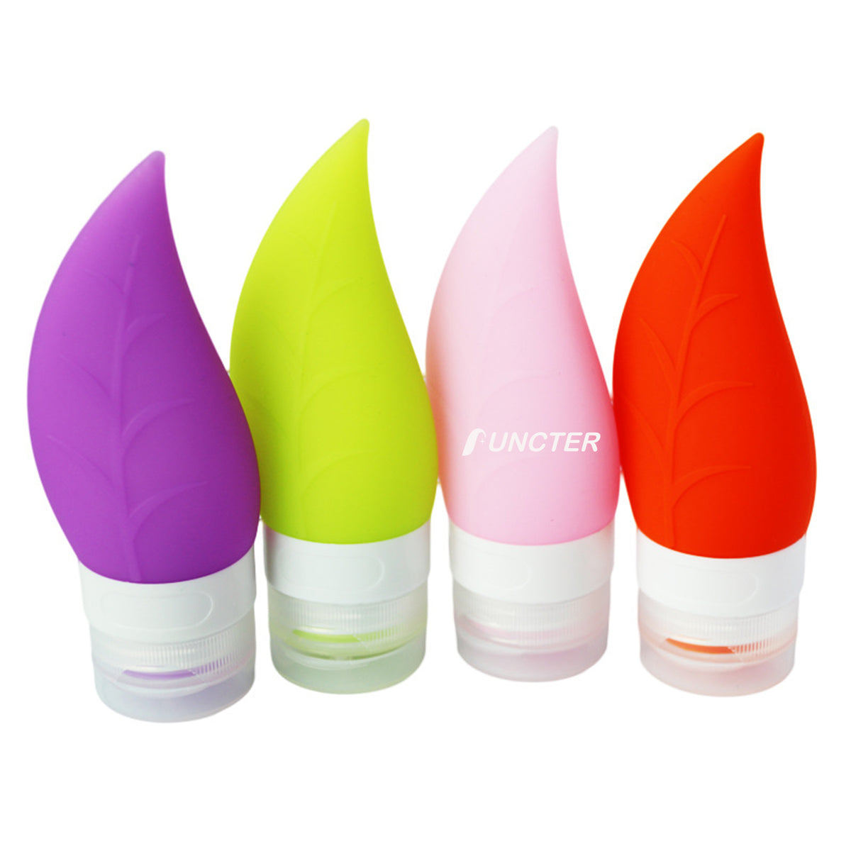 1.35 OZ Travel Split Bottles TSA Approved with Label Silicone BPA Free Refillable Cosmetic Container