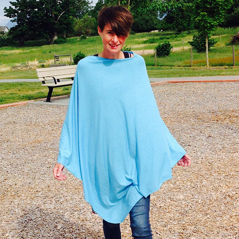 Nursing Cover for Breastfeeding - 360 Degree Privacy Poncho