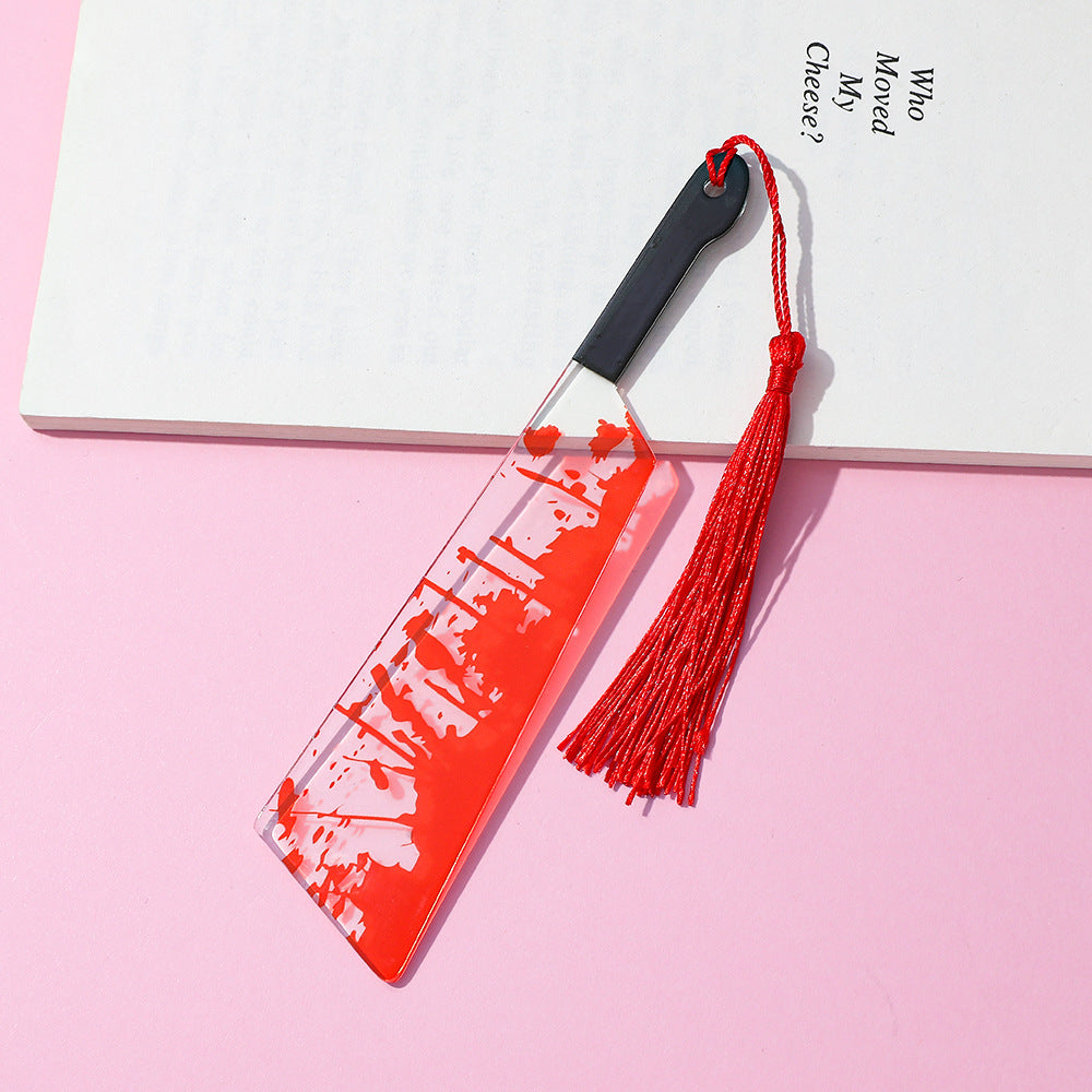 Acrylic Halloween Machete Bookmark
