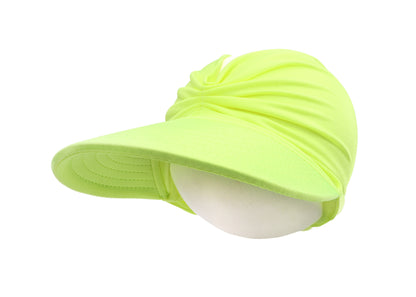 Kids Sun Visor Hat Wide Brim UV Protection Summer Beach Hat Elastic Visor Sun Cap for Girl 5-9 Years