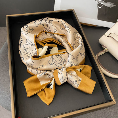 Custom 5.9" x 59" Long Silk Like Neck Scarf Women's Fashion Satin Scarfs