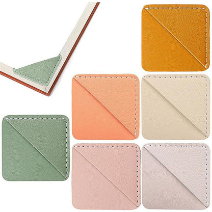 Leatherette Square Page Corner Bookmark for Reading Lover, Reader, Book Worm, Student