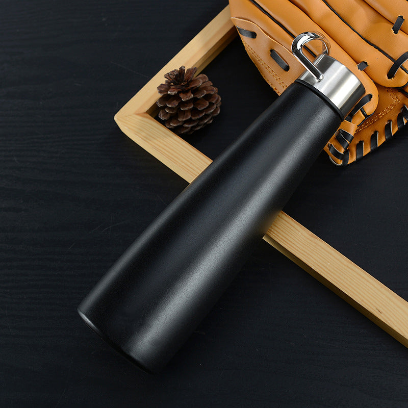 17Oz/500ml Bullet Water Bottle Vacuum Insulated Stainless Steel Bottle Thermal Bottle W/Hanging Hook