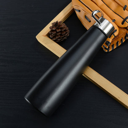17Oz/500ml Bullet Water Bottle Vacuum Insulated Stainless Steel Bottle Thermal Bottle W/Hanging Hook