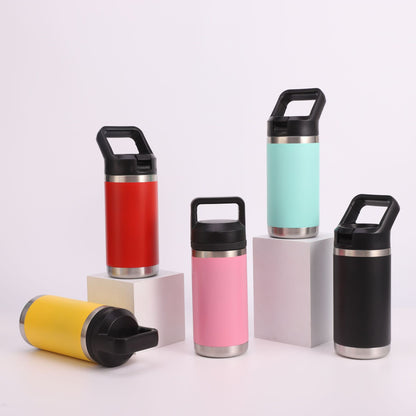 Stainless Steel Insulated Water Bottle W/ Straw Lid 12 oz.