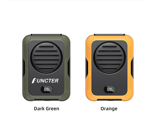 Portable Waist Clip Fan, Rechargeable Belt Fan W/ Power Bank & LED Display