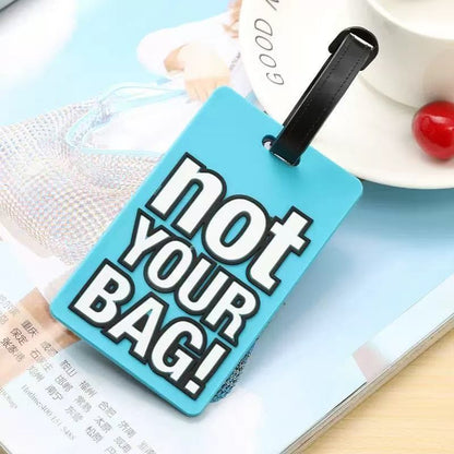 3D Raised Soft PVC Luggage Tag For Suitcase Travel Baggage Identification