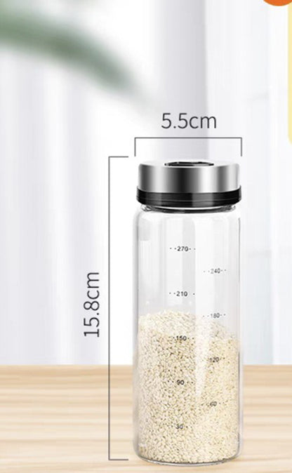 500ML Stainless Steel Seasoning Bottle With Measurements