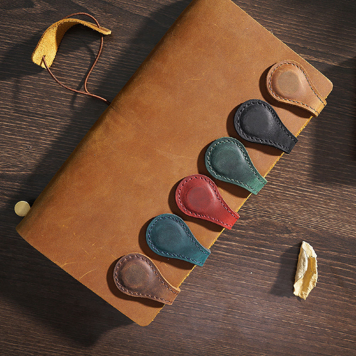 Leather Magnetic Bookmark Book Page Clip for Teachers, Students, Book Lovers Reading
