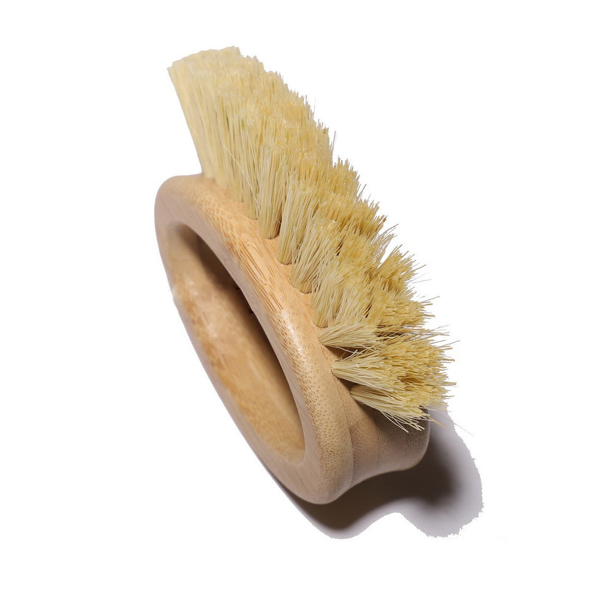 Bamboo Round Handle Kitchen Brush Sisal Bristles