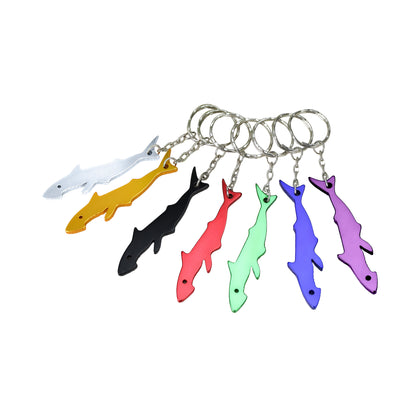 Shark-Shaped Bottle Opener Keychain