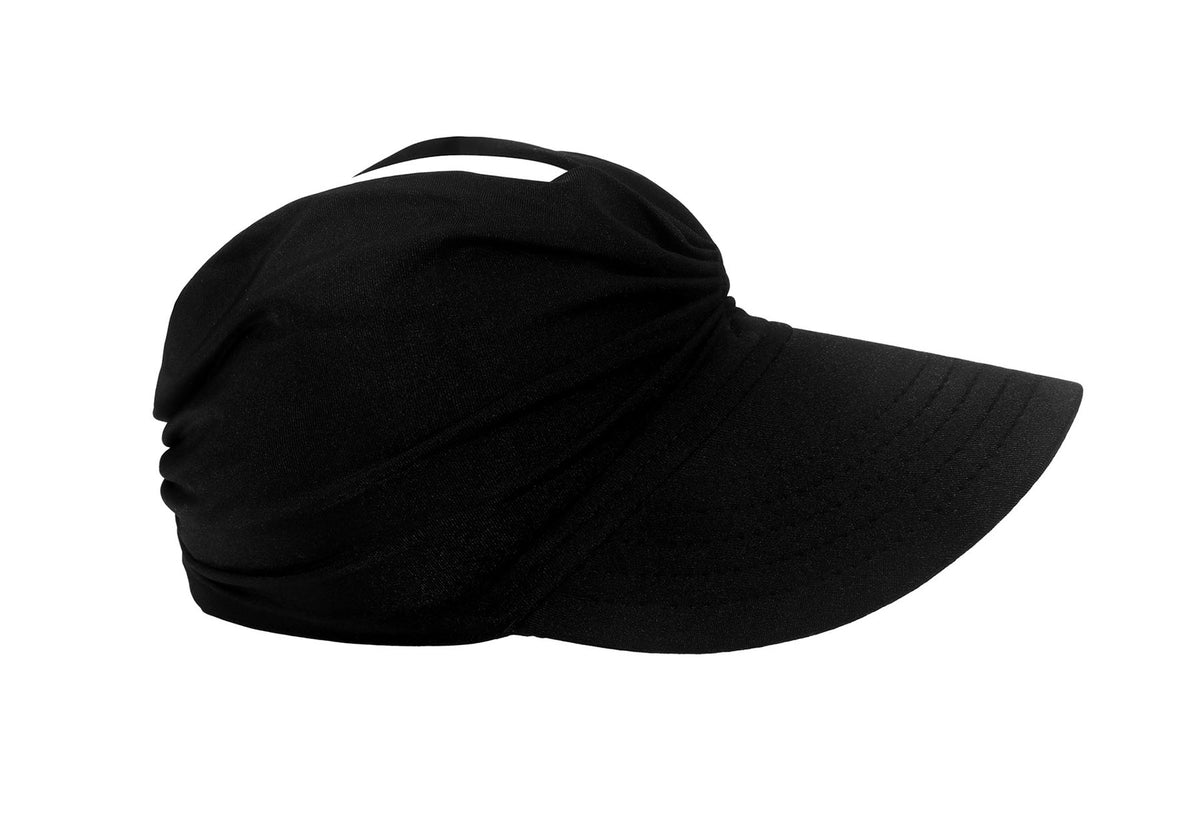 Womens Sun Visor Hat Wide Brim Summer Sun Hats UPF 50+ UV Protection Beach Hats Foldable Golf Visor