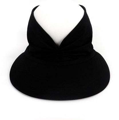 Womens Sun Visor Hat Wide Brim Summer Sun Hats UPF 50+ UV Protection Beach Hats Foldable Golf Visor
