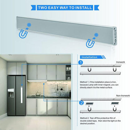 4" L Magnetic Rechargeable Under Cabinet Lighting Motion Sensor Closet Lights