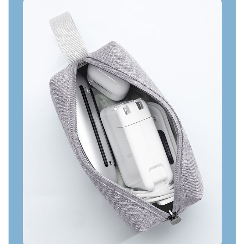 Water Resistant Zippered Oxford Electronics Organizer Bag Electronics Accessories Pouch