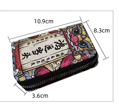 Fashion Organ Card Pouch with Multiple Card Positions, Small Change Wallet, ID Card Holder